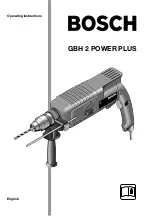 Bosch GBH 2 POWER PLUS Operating Instructions Manual предпросмотр