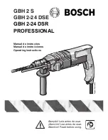 Bosch GBH 2 S Operating Instructions Manual предпросмотр