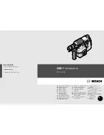 Bosch GBH 24 V Professional Original Instructions Manual предпросмотр