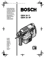 Предварительный просмотр 1 страницы Bosch GBH 24 V Operating Instructions Manual