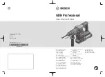 Предварительный просмотр 1 страницы Bosch GBH 36 V-LI Plus Original Instructions Manual