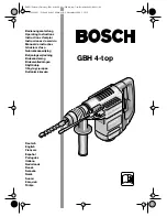 Предварительный просмотр 1 страницы Bosch GBH 4-top Operating Instructions Manual