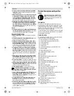 Preview for 8 page of Bosch GBH Professional 18V-26 Original Instructions Manual