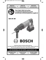 Bosch GBH18V-26D Operating/Safety Instructions Manual предпросмотр