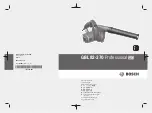 Bosch GBL 82-270 Original Instructions Manual preview