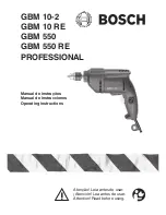 Предварительный просмотр 1 страницы Bosch GBM 10-2 PROFESSIONAL Operating Instructions Manual