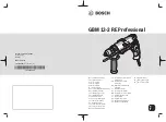 Preview for 1 page of Bosch GBM 13-2 RE Original Instructions Manual