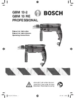 Bosch GBM 13 RE Operating Instructions Manual предпросмотр