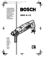 Bosch GBM 16-2 E Operating Instructions Manual предпросмотр