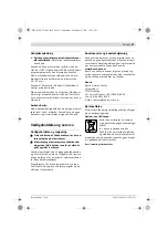 Предварительный просмотр 67 страницы Bosch GBM 6 Original Instructions Manual