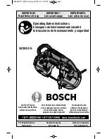 Предварительный просмотр 1 страницы Bosch GCB10-5 Operating/Safety Instructions Manual