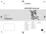 Bosch GCM 8 SDE Original Instructions Manual предпросмотр