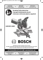 Предварительный просмотр 1 страницы Bosch GCM18V-12GDC Operating/Safety Instructions Manual