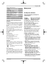 Предварительный просмотр 195 страницы Bosch GCR 180 Original Instructions Manual