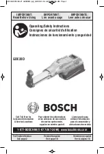 Предварительный просмотр 1 страницы Bosch GD28D Operating/Safety Instructions Manual