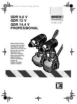 Bosch GDR 12 V Operating Instructions Manual preview