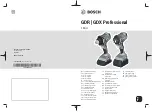 Предварительный просмотр 1 страницы Bosch GDR 180-LI Original Instructions Manual