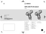 Preview for 1 page of Bosch GDR Professional Original Instructions Manual