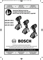 Предварительный просмотр 1 страницы Bosch GDR18V-1860C Operating/Safety Instructions Manual