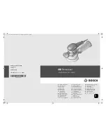 Bosch GEX 125 AVE Professional Original Instructions Manual предпросмотр