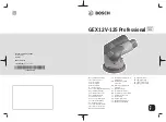 Предварительный просмотр 1 страницы Bosch GEX 12V-125 Original Instructions Manual