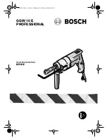 Предварительный просмотр 1 страницы Bosch GGW 10 E PROFESSIONAL Operating Instructions Manual