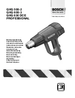 Bosch GHG 500-2 Professional Operating Instructions Manual предпросмотр