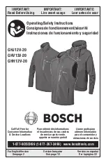 Preview for 1 page of Bosch GHH12V-20 Operating And Safety Instructions Manual