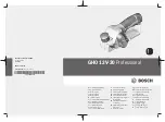 Preview for 1 page of Bosch GHO 12V-20 Professional Original Instructions Manual