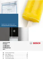 Bosch GIV Series User Manual preview