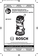 Предварительный просмотр 1 страницы Bosch GKF125CE Operating/Safety Instructions Manual