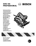 Предварительный просмотр 1 страницы Bosch GKS 160 Operating Instructions Manual