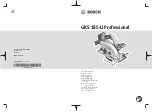 Bosch GKS 185-LI Professional Original Instructions Manual preview