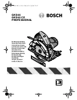 Bosch GKS 65 CE Operating Instructions Manual предпросмотр