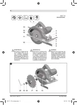 Предварительный просмотр 2 страницы Bosch GKS 7 1/4 Professional Operating Instructions Manual