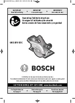 Bosch GKS18V-25C Operating/Safety Instructions Manual предпросмотр