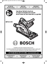 Bosch GKT13-225 Operating/Safety Instructions Manual предпросмотр