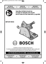 Bosch GKT18V-20GC Operating/Safety Instructions Manual предпросмотр