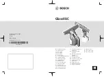 Preview for 1 page of Bosch GlassVAC Original Instructions Manual