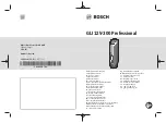 Preview for 1 page of Bosch GLI12V-300 Original Instructions Manual