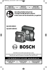 Bosch GLI18V-10000C Operating/Safety Instructions Manual preview