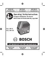 Bosch GLL 100 G Operating/Safety Instructions Manual preview