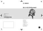 Bosch GLL 3-15 X Professional Original Instructions Manual preview
