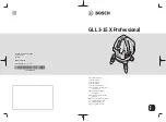 Preview for 1 page of Bosch GLL 3-15 X Professional Original Instructions Manual