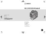 Preview for 1 page of Bosch GLL 3-60 XG Original Instructions Manual