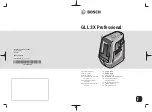 Preview for 1 page of Bosch GLL 3 X Professional Original Instructions Manual