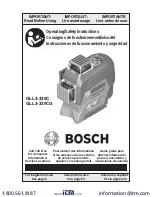 Bosch GLL3-330C Operating/Safety Instructions Manual preview