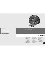 Bosch gll3-80 P Original Instructions Manual preview