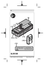 Preview for 4 page of Bosch GLM 500 Professional Manual