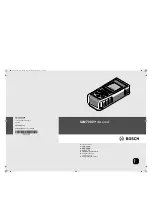 Bosch GLM 7000 Original Instructions Manual предпросмотр